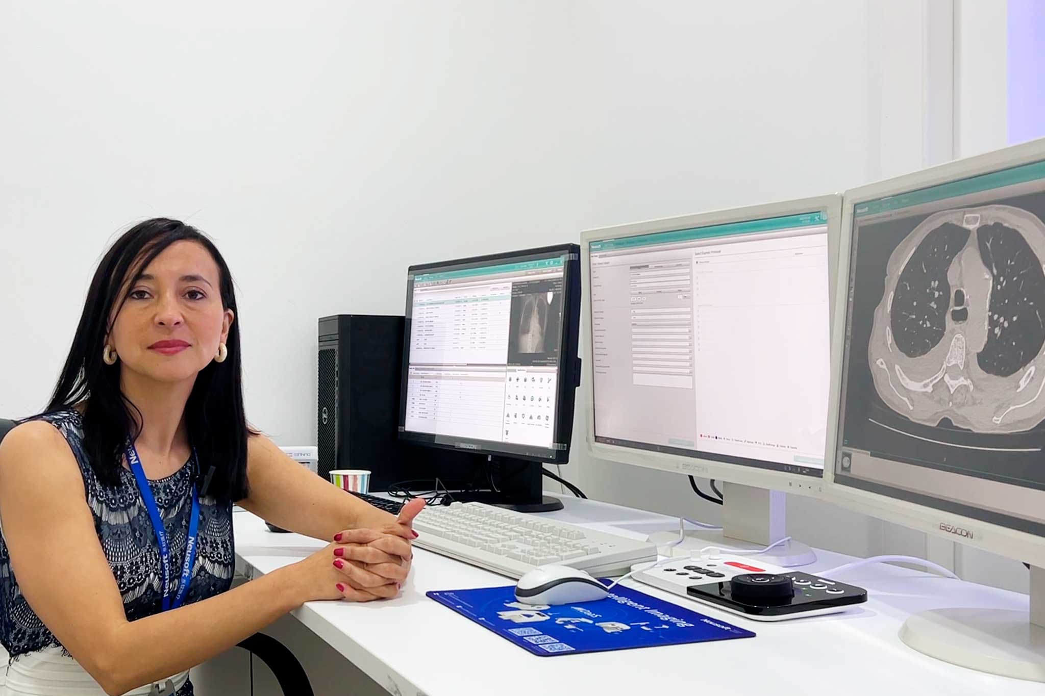 Gina Sarmiento especialista en TAC 128 canales